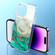 iPhone 15 Plus Dual-side IMD Marble Magsafe Phone Case - White Green