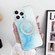 iPhone 15 Pro Dual-side IMD Marble Magsafe Phone Case - Sky Blue
