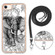 iPhone SE 2022 / SE 2020 / 8 / 7 Electroplating Dual-side IMD Phone Case with Lanyard - Totem Elephant