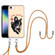 iPhone SE 2022 / SE 2020 / 8 / 7 Electroplating Dual-side IMD Phone Case with Lanyard - Lucky Dog