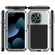 iPhone 15 Pro Shockproof Life Waterproof Dust-proof Metal + Silicone Phone Case - Silver