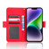 iPhone 15 Pro Max Skin Feel Calf Texture Card Slots Leather Phone Case - Red