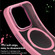 iPhone 15 Pro Max MOMAX Magsafe Magnetic PC + TPU + Metal Phone Case - Pink