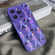 iPhone 15 Pro Max Liquid Silicone Pedestrians Pattern Phone Case - Purple