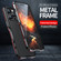 iPhone 15 Pro Max Sharp Edge Magnetic Shockproof Metal Frame Phone Case - Blue