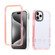 iPhone 15 Pro Max 2 in 1 360 Invisible Holder Cross-body Rope Phone Case - Orange