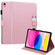 iPad 10th Gen 10.9 2022 Cartoon Buckle Leather Smart Tablet Case - Rose Gold