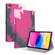 iPad 10th Gen 10.9 2022 Watercolor Pattern Flip Leather Tablet Case - Berry Color