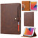 iPad 10.2 Calf Texture Double Fold Clasp Horizontal Flip Leather Case with Photo Frame & Holder & Card Slots & Wallet - Coffee