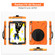 iPad 10.2 2021 / 2020 / 2019 Shockproof Colorful Silicone + PC Protective Case with Holder & Shoulder Strap & Hand Strap & Pen Slot - Orange