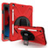 iPad 10.2 2021 / 2020 / 2019 Shockproof Colorful Silicone + PC Protective Case with Holder & Shoulder Strap & Hand Strap & Pen Slot - Red