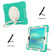 iPad 10.2 2019/10.2 2020/10.2 2021 Silicone + PC Full Body Protection Tablet Case With Holder & Strap - Mint Green