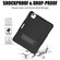 Contrast Color Robot Shockproof Silicon + PC Protective Case with Holder & Pen Slot iPad Air 2022 / 2020 10.9 - Black+Black - Black+Black