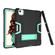 iPad Air 2022 / 2020 10.9 Contrast Color Robot Shockproof Silicon + PC Protective Case with Holder & Pen Slot - Black + Mint Green