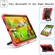 Contrast Color Shockproof Robot Silicone + PC Case with Wristband Holder iPad Air 2022 / 2020 10.9 - Red + Black