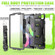 iPad Air 2022 / 2020 10.9 Shockproof Black Silica Gel + Colorful PC Protective Case - Green
