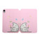 iPad mini 6 Dual-folding Coloured Drawing Voltage Horizontal Flip PU Leather Tablet Case with Holder & Sleep / Wake-up Function - Butterfly Cat