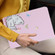 iPad mini 6 Dual-folding Coloured Drawing Voltage Horizontal Flip PU Leather Tablet Case with Holder & Sleep / Wake-up Function - Butterfly Cat