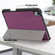 iPad mini 6 Solid Color TPU Horizontal Flip Leather Tablet Case with Three-folding Holder & Pen Slot & Sleep / Wake-up Function - Purple