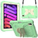 iPad mini 6 Beige PC + Silicone Anti-drop Protective Tablet Case with Butterfly Shape Holder & Pen Slot - Beige + Fresh Green