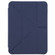 iPad mini 6 TPU Transparent Horizontal Deformation Flip Leather Tablet Case with Holder & Pen Slot - Navy Blue