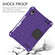 iPad mini 6 Honeycomb Design EVA + PC Material Four Corner Anti Falling Flat Protective Shell With Strap - Purple+Black