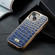 iPhone 15 Pro Max Fierre Shann Crocodile Texture Electroplating PU Phone Case - Blue