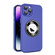 iPhone 15 Pro Eagle Eye Lens CD Texture MagSafe Magnifier Phone Case - Dark Purple