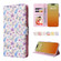 iPhone 15 Pro Bronzing Painting RFID Leather Case - Pansies