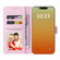 iPhone 15 Pro Bronzing Painting RFID Leather Case - Pansies