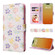 iPhone 15 Pro Bronzing Painting RFID Leather Case - Bloosoming Flower