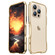 iPhone 15 Pro Sharp Edge Magnetic Shockproof Metal Frame Phone Case - Gold
