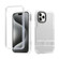 iPhone 15 Pro 2 in 1 360 Invisible Holder Cross-body Rope Phone Case - White