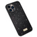 iPhone 15 Pro SULADA Glittery PC + TPU + Handmade Leather Phone Case - Black