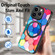 iPhone 15 Pro Colored Drawing Leather Back Phone Case - Colorful Cube