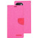 iPhone 15 Pro GOOSPERY CANVAS DIARY Fabric Texture Flip Leather Phone Case - Rose Red