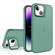 iPhone 15 Skin Feel Lens Holder Translucent Phone Case - Green