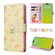 iPhone 15 Bronzing Painting RFID Leather Case - Yellow Daisy