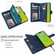 iPhone 15 Plus Crossbody Multi-card Slot Wallet Zipper Leather Phone Case - Dark Blue