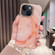 iPhone 15 Colorful Crystal Ripple TPU Phone Case - Pink Orange