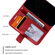 iPhone 15 Skin Feel Splicing Leather Phone Case - Red