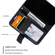 iPhone 15 Skin Feel Splicing Leather Phone Case - Black