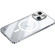 iPhone 15 Metal Frame Frosted PC Shockproof MagSafe Case - Silver