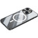 iPhone 15 Metal Frame Frosted PC Shockproof MagSafe Case - Black