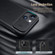 iPhone 15 NILLKIN QIN Series Pro Plain Leather Phone Case - Green
