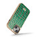 iPhone 15 Pro Fierre Shann Crocodile Texture Electroplating PU Phone Case - Green