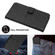 iPhone 15 Plus Rhombic Texture Leather Phone Case with Lanyard - Black