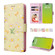 iPhone 15 Plus Bronzing Painting RFID Leather Case - Yellow Daisy