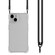 iPhone 15 Plus Four-corner Shockproof TPU Phone Case with Lanyard - Transparent