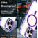 iPhone 15 Plus Dual-color MagSafe TPU Hybrid Clear PC Shockproof Phone Case - Orange